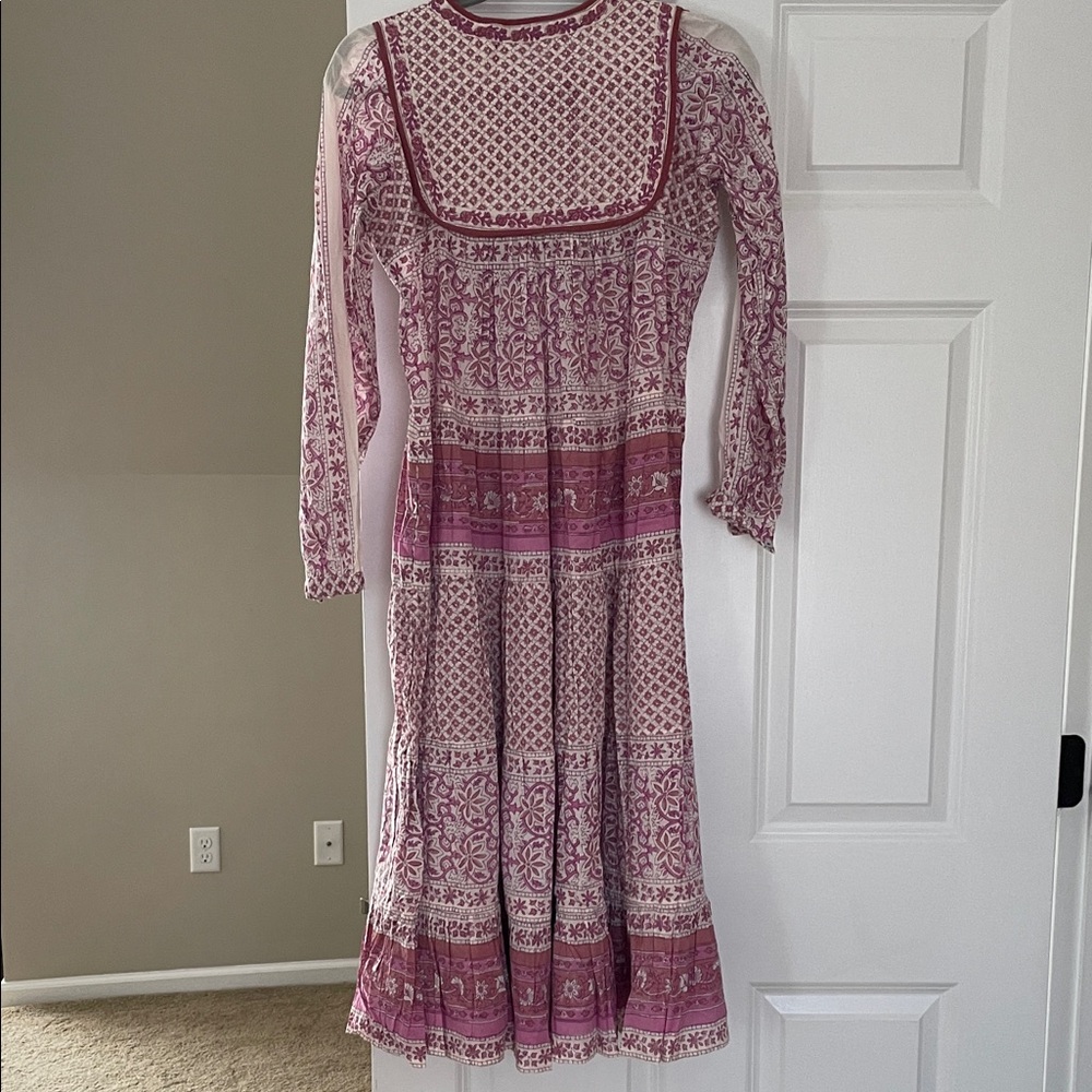 Matta Pink and White Long Sleeve Dress - Picture 5 of 5